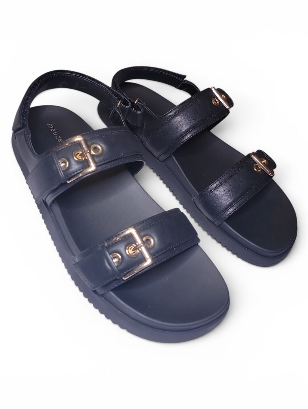 Madden Girl Sprintt Black Strappy Sandals